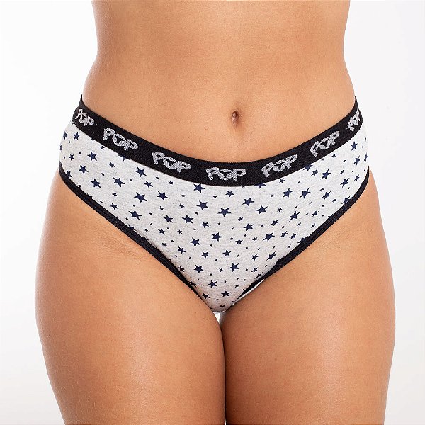 Calcinha Tanga Grosseto com Cós Estampas Variadas Algodão