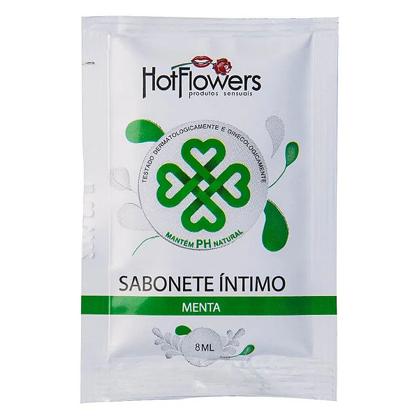 Sabonete Íntimo Menta Sachê 8 Ml Hot Flowers