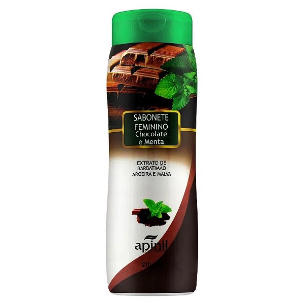 Sabonete Íntimo Aroma De Chocolate E Menta 210ml Apinil Cosméticos