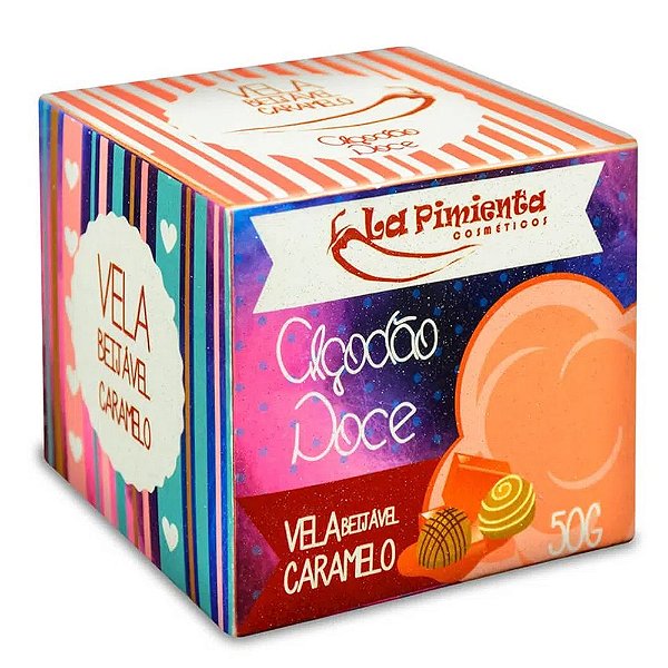 Vela Beijável Algodão Doce Para Massagem De Caramelo 50g La Pimienta