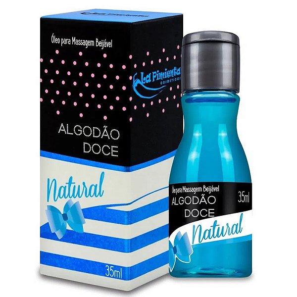 Algodão Doce Óleo Para Massagem Beijável De Natural Hot 35ml La Pimienta