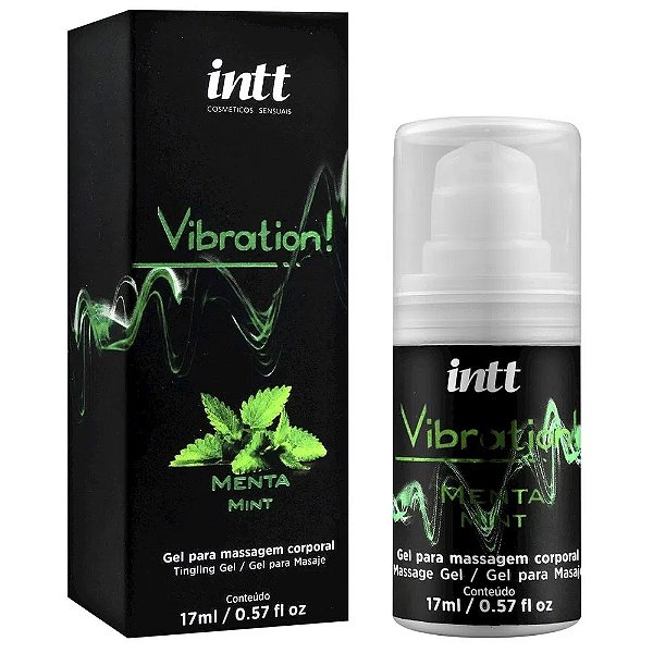 Vibration! Gel Para Massagem Corporal Sabor Menta17g INTT