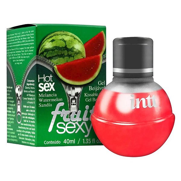 Fruit Sexy Gel Beijável Sabor Melancia 40ml Intt