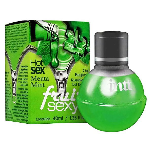 Fruit Sexy Gel Beijável Sabor Menta 40ml Intt