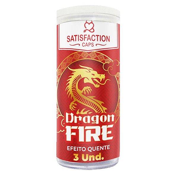 Dragon Fire Bolinha Com Óleo Para Massagem Hot 3 Unidades Satisfaction Caps