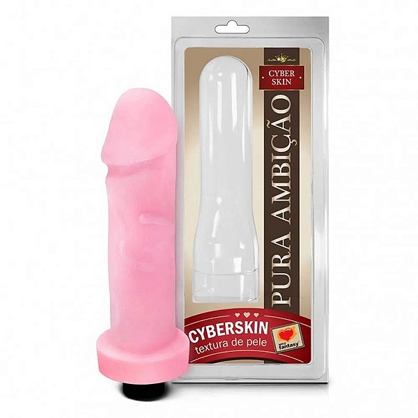 Prótese Em Cyber Skin Com Vibro 18x5 Cm Sexy Fantasy