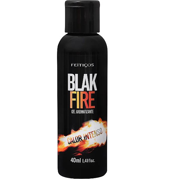 Gel Comestível Beijável Blak Fire Calor Intenso 40ml Feitiços Aromáticos