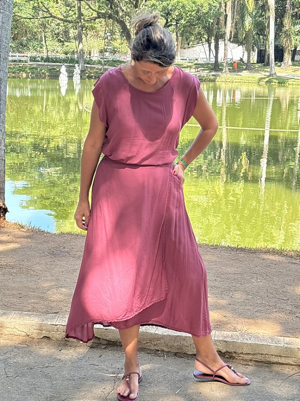 Vestido Diva MC Merlot