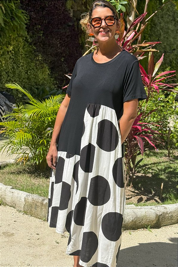 Vestido Francisca maxi Poá