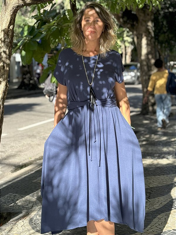 Vestido Semente Navy