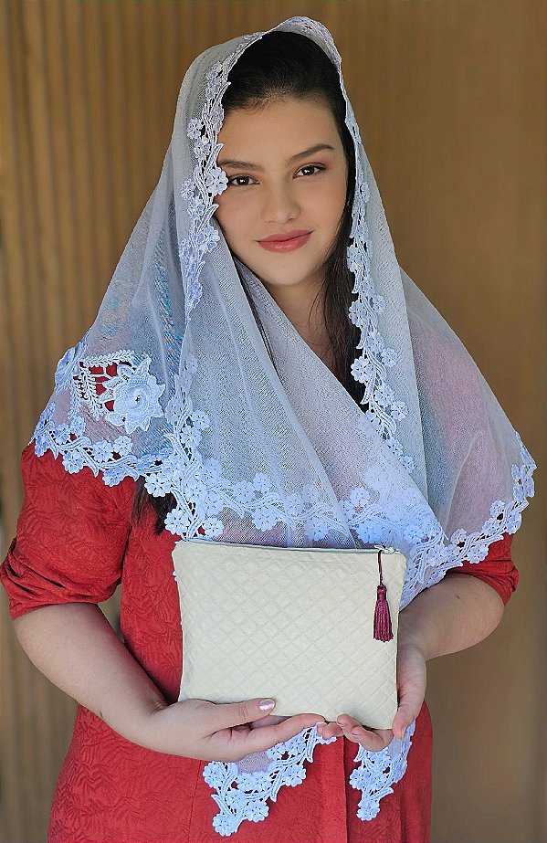 Véu Mércia com aplicação 3D