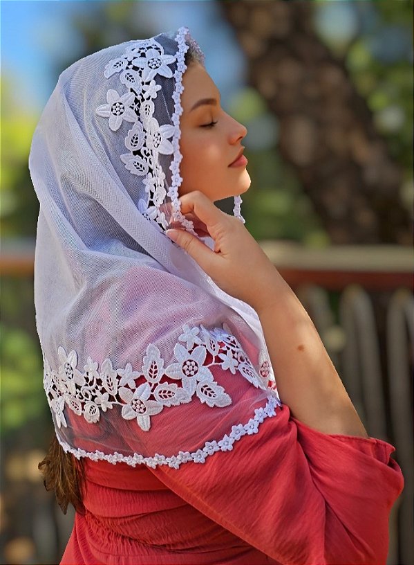 Véu CCB Jardim Primavera + Porta Véu de Brinde