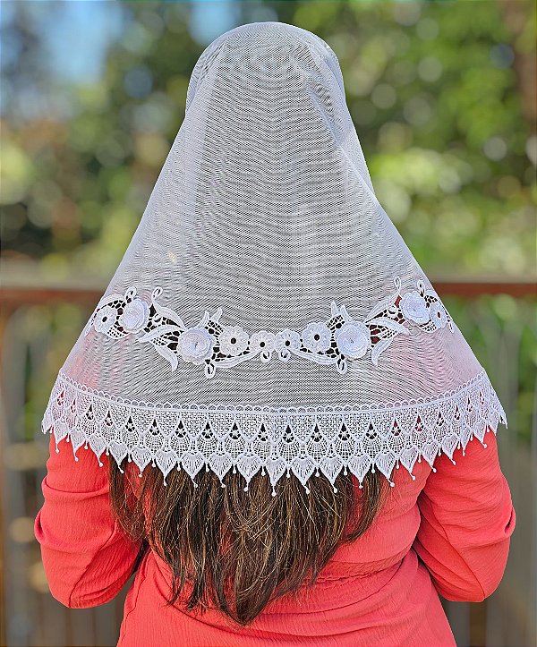 Véu CCB Igrejinha com Aplicação