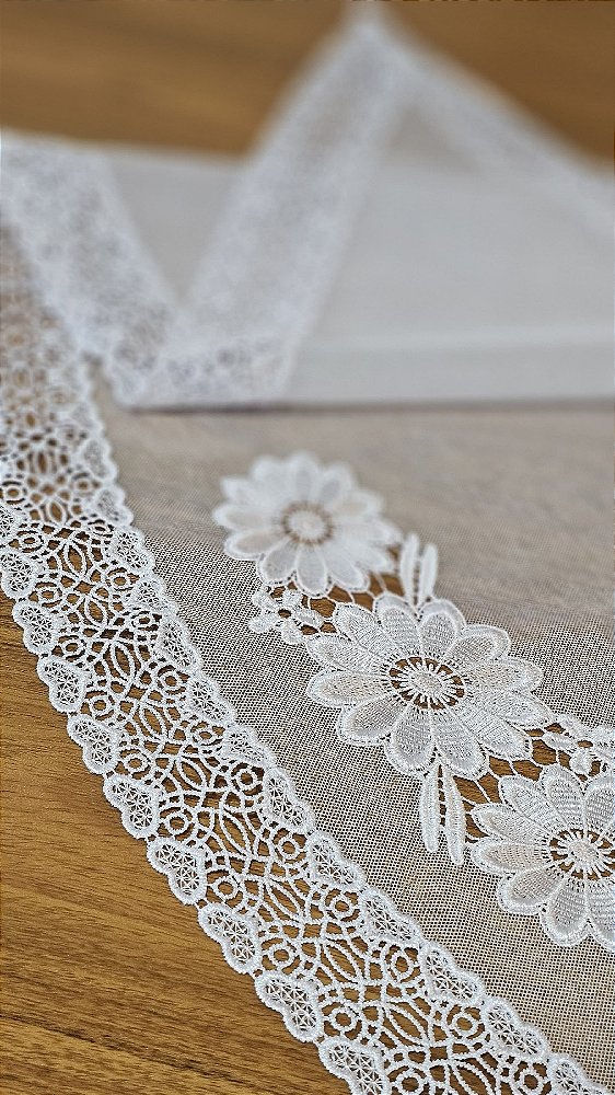 Véu CCB Flor de Corações + Porta Véu
