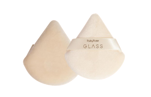 Esponja para Pó- Power Puff Glass- Ruby Rose