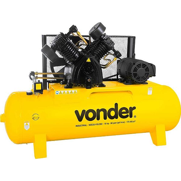 Compressor de ar VDCSLV 60/350 15,0 cv trifásico 220V 380V VONDER