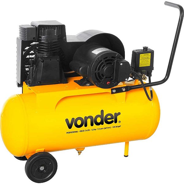 Compressor de ar VDCSI 7,4/30 1,5 cv monofásico 220V ~ VONDER