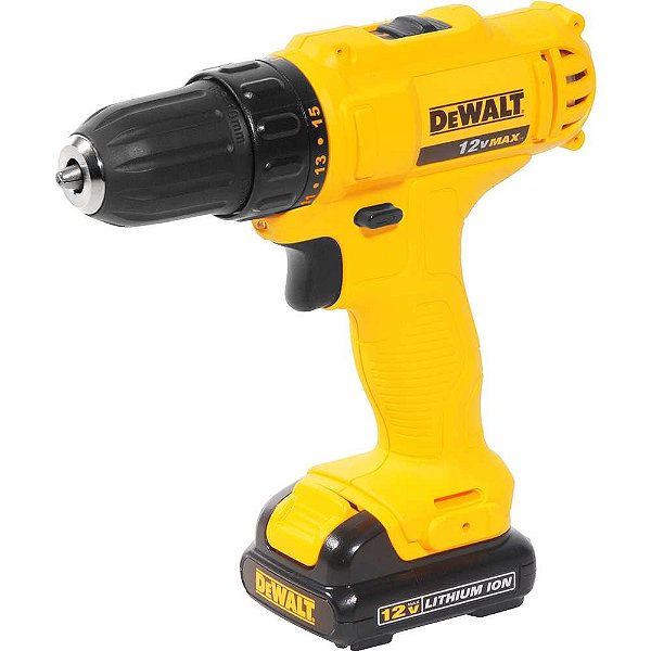 Parafusadeira/furadeira a bateria 12V carregador bivolt automático DEWALT