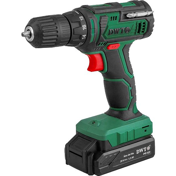 Parafusadeira/furadeira a bateria 20V fonte bivolt automática PFD 020 DWT
