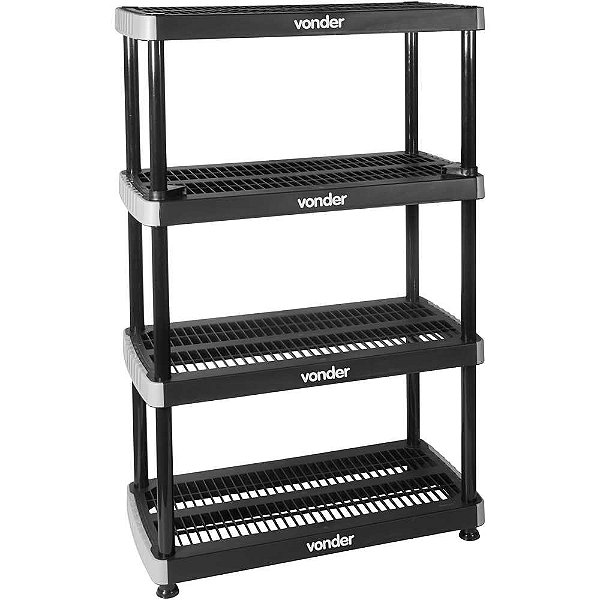Estante plástica 142,0cm x 91,0cm x 45cm EPV 040 VONDER