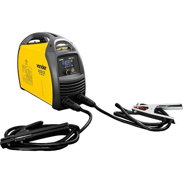 Inversor para solda com eletrodo e TIG 200 A RIV 240 PFC display digital LCD 85V - 265V alimentação automática monofásico VONDER