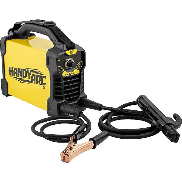 Inversor para solda com eletrodo 160 A Handyarc 162i com acessórios 220V monofásico 743465 ESAB