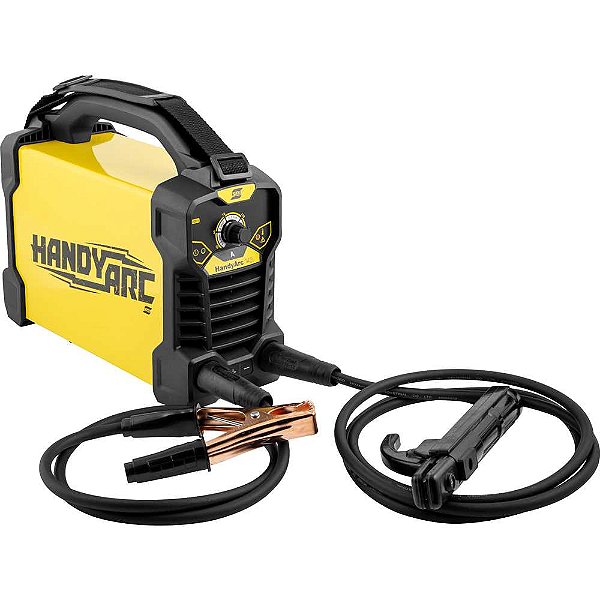 Inversor para solda com eletrodo 140 A Handyarc 142i com acessórios 220V monofásico 743464 ESAB