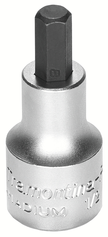 Soquete em Aço Cromo Vanádio Ponta Hexagonal 4 mm - Encaixe 1/2" Tramontina PRO