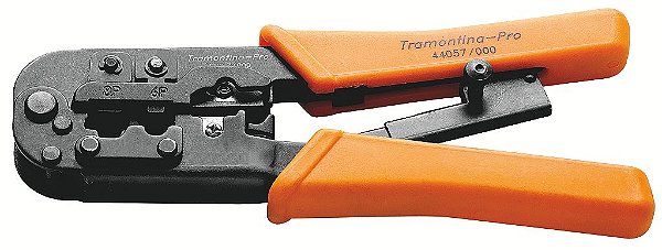Alicate Crimpador RJ11, RJ12 e RJ45 Tramontina PRO