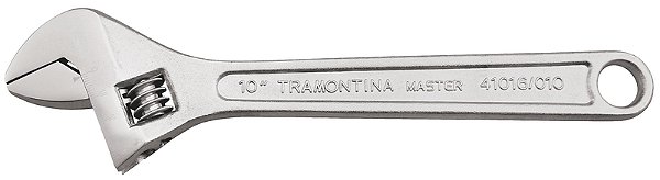 Chave Ajustável para Porcas 6" Tramontina MASTER com Corpo Forjado em Aço Carbono Cromado