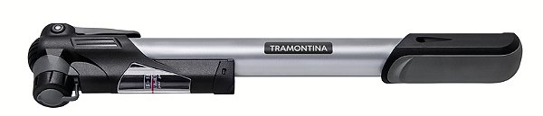 Bomba de Ar Portátil Tramontina para Bicicleta com Manômetro 100 psi - 7 bar
