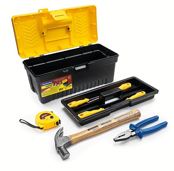 Caixa Plástica com Ferramentas com 8 peças Tramontina MASTER