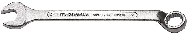 Chave Combinada 24 mm Tramontina MASTER com Corpo Forjado em Aço Especial Cromado