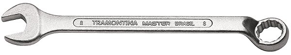Chave Combinada 8 mm Tramontina MASTER com Corpo Forjado em Aço Especial Cromado