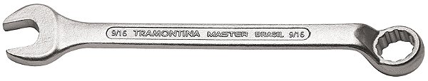 Chave Combinada 9/16" Tramontina MASTER com Corpo Forjado em Aço Especial Cromado