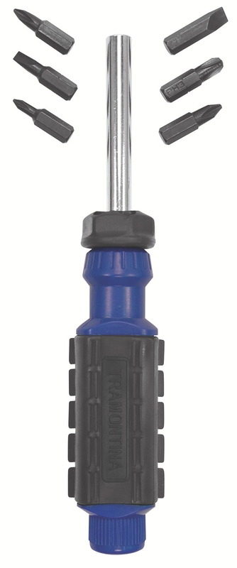 Chave de Fenda com Ponteiras Tramontina Basic para Uso Doméstico 7 Peças