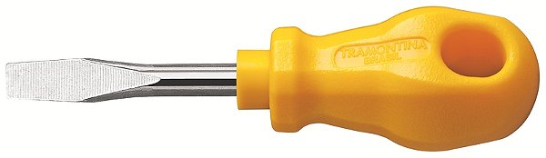 Chave de Fenda Toco Tramontina MASTER Yellow com Ponta Chata 3/16x1.1/2"