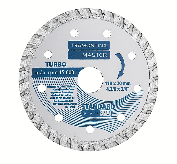 Disco de Corte Diamantado 4.3/8" Tramontina MASTER Standard