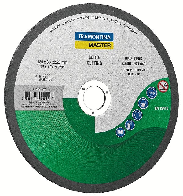 Disco de Corte Tramontina MASTER 7" para Pedras
