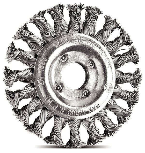 Escova Circular Arame Entrançado 4.1/2''x1/2'' Tramontina PRO
