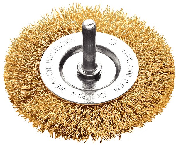 Escova Circular Arame Ondulado com Haste 3x1/4'' Tramontina PRO