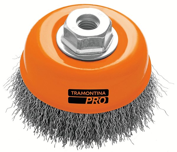 Escova Tipo Copo Arame Ondulado 2.1/2'' Tramontina PRO