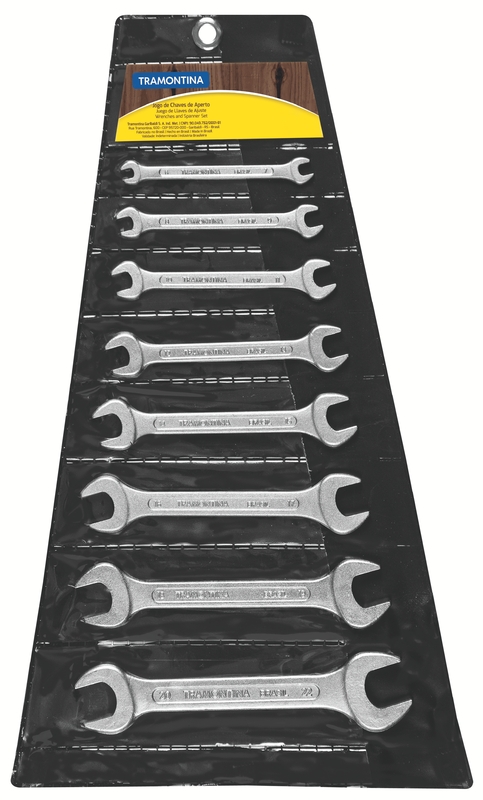 Jogo de Chaves Fixas Tramontina Basic 8 Peças – Tamanhos de 6x7 mm a 20x22 mm