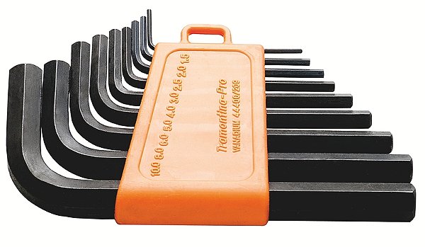 Jogo de Chaves Hexagonais Tramontina PRO 9 Peças – Tamanhos de 1,5 mm a 10 mm