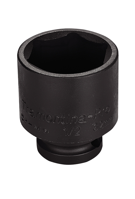 Soquete de Impacto Sextavado em Aço Cromo Molibdênio 32 mm - Encaixe 1/2'' Tramontina PRO