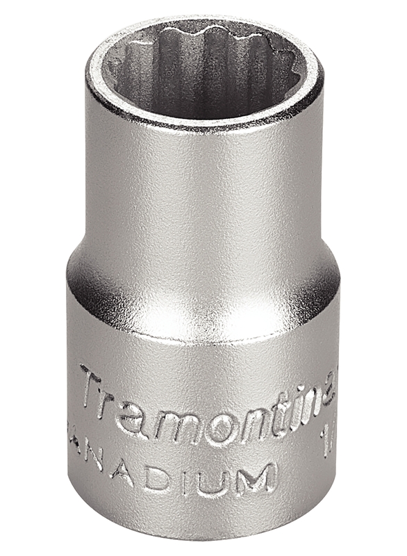 Soquete Estriado em Aço Cromo Vanádio 14 mm - Encaixe 1/2" Tramontina PRO