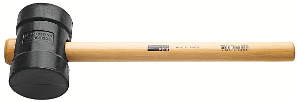 Martelo Borracha Preta 580 g Tramontina PRO