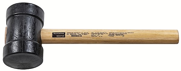Martelo Tipo Borracha 80 mm Tramontina MASTER - Cabeça em PVC com Cabo de Madeira