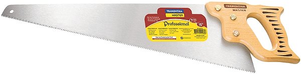 Serrote Profissional Tramontina MASTER 20" com 7 Dentes por Polegada em Aço Carbono com Cabo de Madeira