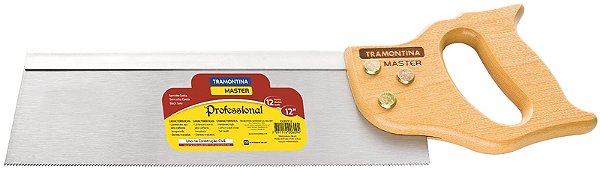 Serrote Costa Profissional Tramontina MASTER 12" com 12 Dentes por Polegada em Aço Carbono com Cabo de Madeira
